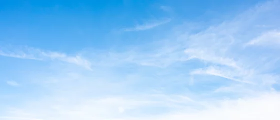 Foto op Plexiglas Clouds on a blue sky as background © Günter Albers