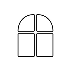 window glyph icon. Element of Furniture for mobile concept and web apps icon. Thin line icon for website design and development, app development