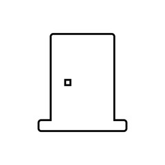 Door glyph icon. Element of Furniture for mobile concept and web apps icon. Thin line icon for website design and development, app development