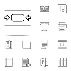 center, editorial icon. editorial design icons universal set for web and mobile