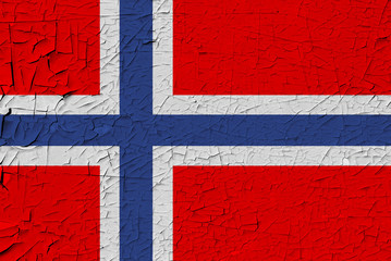 Norway painted flag