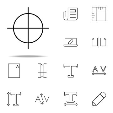 Editorial, Guide Icon. Editorial Design Icons Universal Set For Web And Mobile