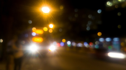 I transit the night in blur