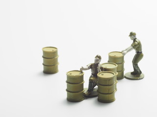 石油　ドラム缶　給油