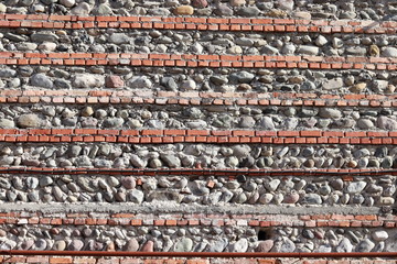 old tile roof of temple