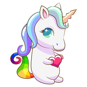unicorn cartoon vector