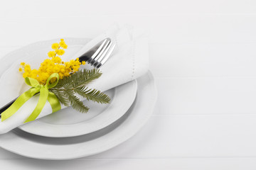 Spring table setting