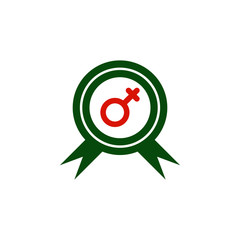 Badge, woman symbol color icon. Element of 8 march icon. Premium quality graphic design icon. Signs and symbols collection icon for websites, web design, mobile app