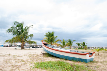 Obraz na płótnie Canvas Boats on the Beach