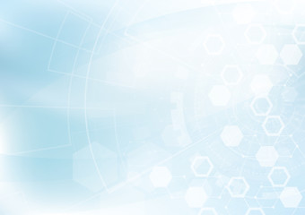 Vector Abstract background hexagons design. science futuristic energy technology. Hi-tech digital concept