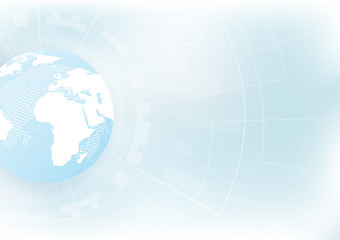 Global network connection. World map point and line composition concept of global business. Vector Illustration