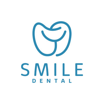 Smile Dental Logo for Dental clinic Vector Graphic Design