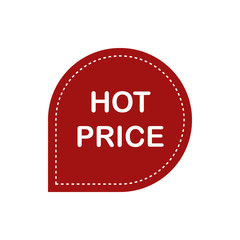  color tag discount hot price icon. Element of discount tag. Premium quality graphic design icon. Signs and symbols collection icon for websites, web design, mobile app