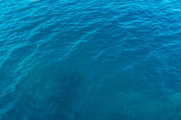 surface of blue water in swimming pool