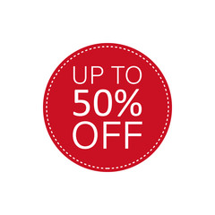  color tag discount 50% sale icon. Element of discount tag. Premium quality graphic design icon. Signs and symbols collection icon for websites, web design, mobile app
