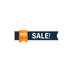  color tag discount 30% sale icon. Element of discount tag. Premium quality graphic design icon. Signs and symbols collection icon for websites, web design, mobile app