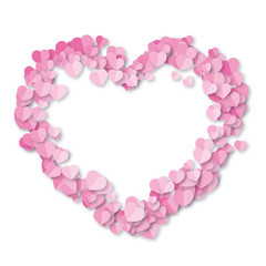 Heart sign on white background