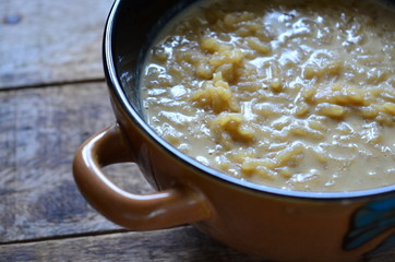 Traditional dish of rice and milk