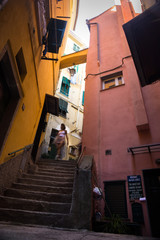 Fototapeta na wymiar Cinque Terre Alley