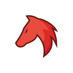 Horse character logo