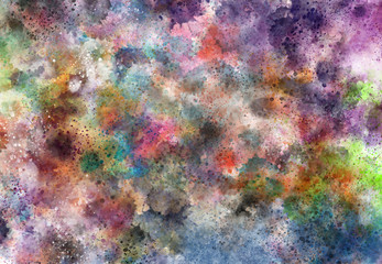 Obraz na płótnie Canvas Abstract watercolor digital art painting for texture background