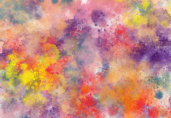 Abstract watercolor digital art painting for texture background
