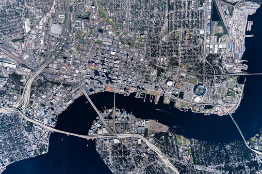 Aerial Photo Of Downtown Jacksonville