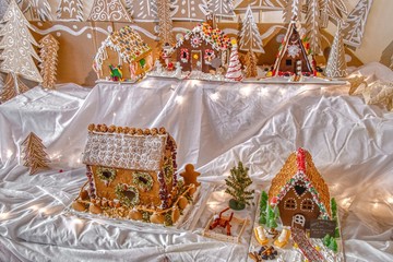 Gingerbread Houses in a Display of Nordic Tradition