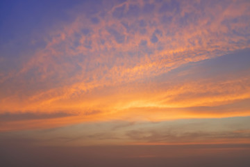 Fototapeta na wymiar Colorful sky in twilight time background.