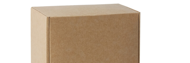 Cardboard boxes for goods on a white background. Different size. Isolated on white background.