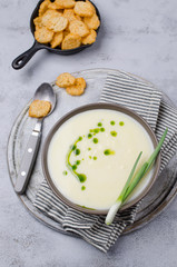 Traditional cream vegetable soup