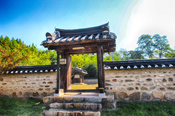 Old Korean Traditional House Hamokjeong Pavilion, Dalseonggun, daegu, Gyeongsangbukdo, South Korea