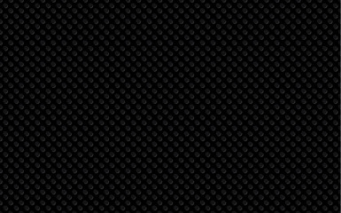 Black background is an illusion of bump and relief, like plastic. Seamless vector pattern.