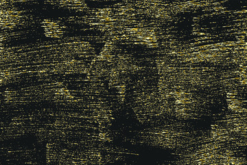 Obraz premium Grunge golden paint texture. Distress gold gradient background. Noise rectangle stamp. Metallic grunge background. Vector illustration