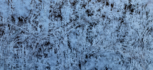 Vereiste Fensterscheibe