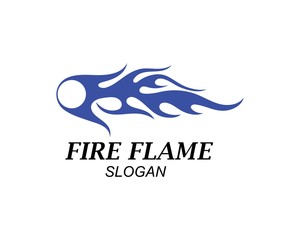 Fire flame Logo Template vector icon Oil, gas and energy logo