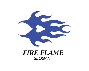 Fire flame Logo Template vector icon Oil, gas and energy logo