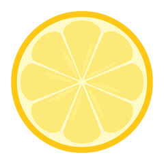 isolated cut grapefruit