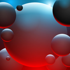 3d kule tło wektor © Rzoog