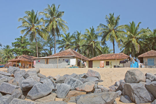 Exotic beach in Bekal. Kerala. India