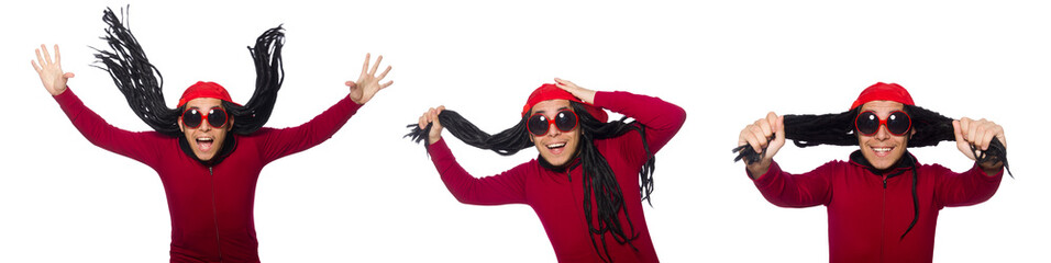 Young man with long dreads