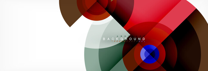 Geometric circle abstract background, creative geometric wallpaper.