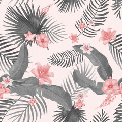 Tropical foliage illustration