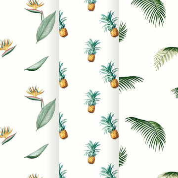 Tropical summer pattern collection