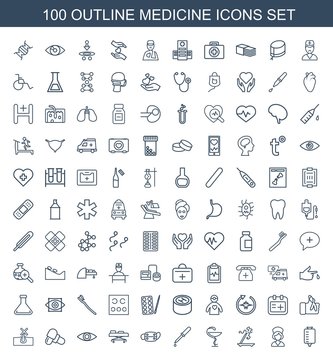 100 medicine icons