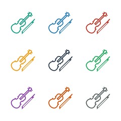 violin icon white background
