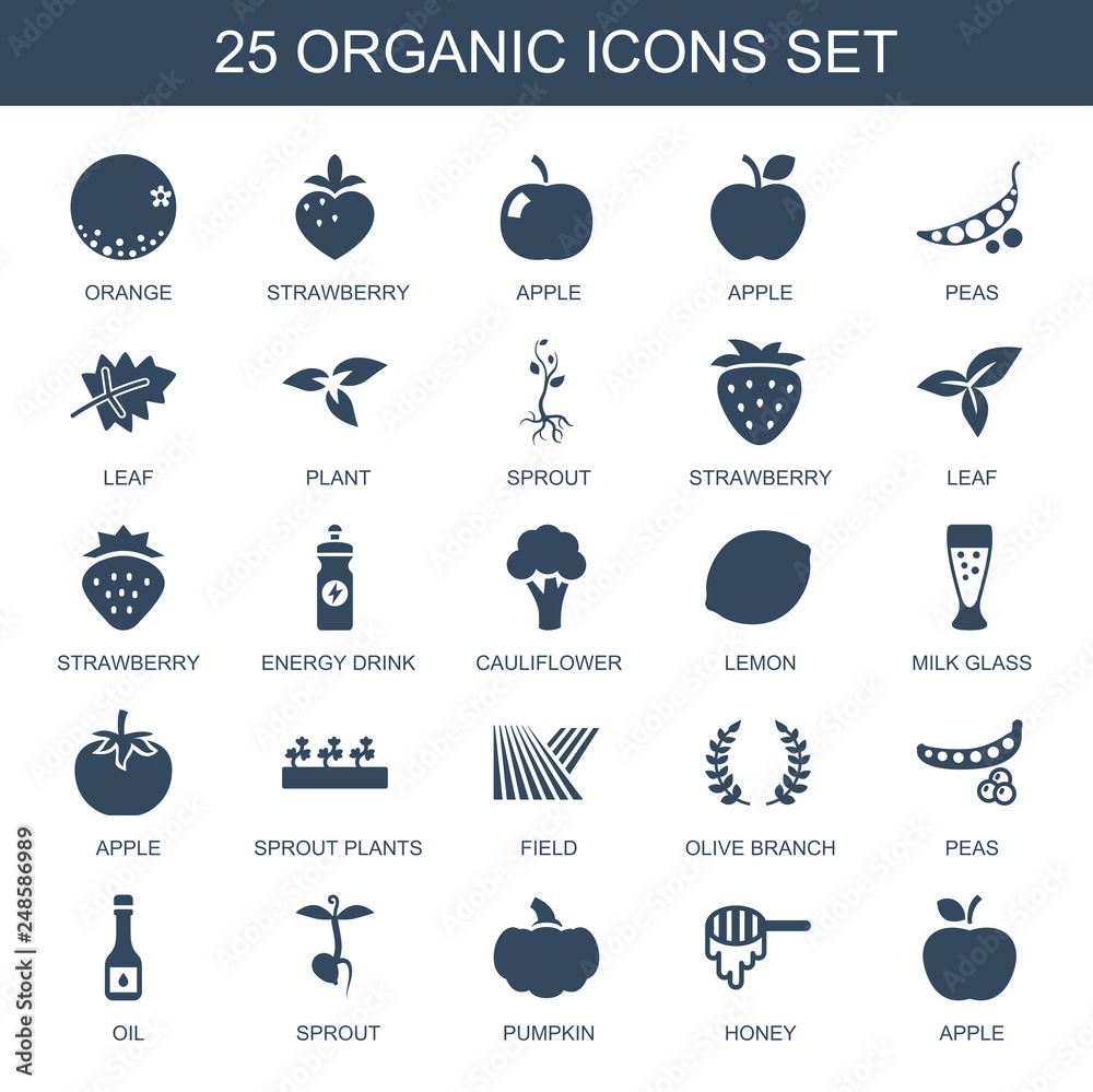 Sticker organic icons - Stickers