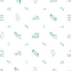 power icons pattern seamless white background