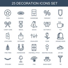 Naklejka premium decoration icons