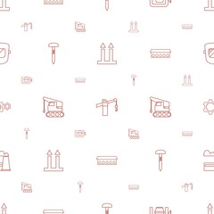 industrial icons pattern seamless white background